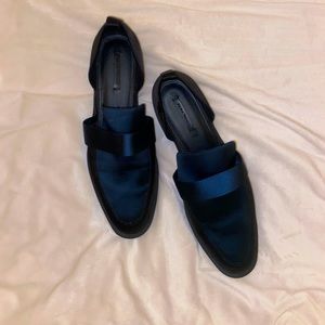 Zara loafers navy blue and black